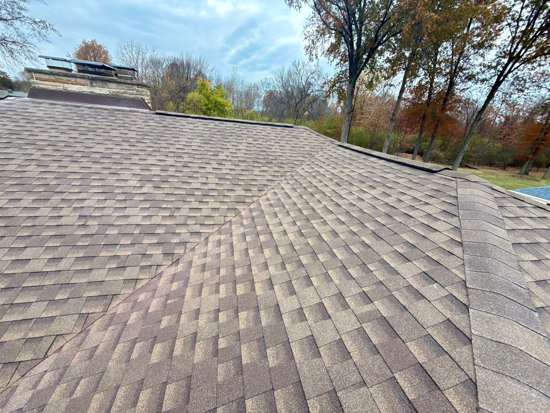 Roof Replacement with GAF HDZ Barkwood Shingles - additional view