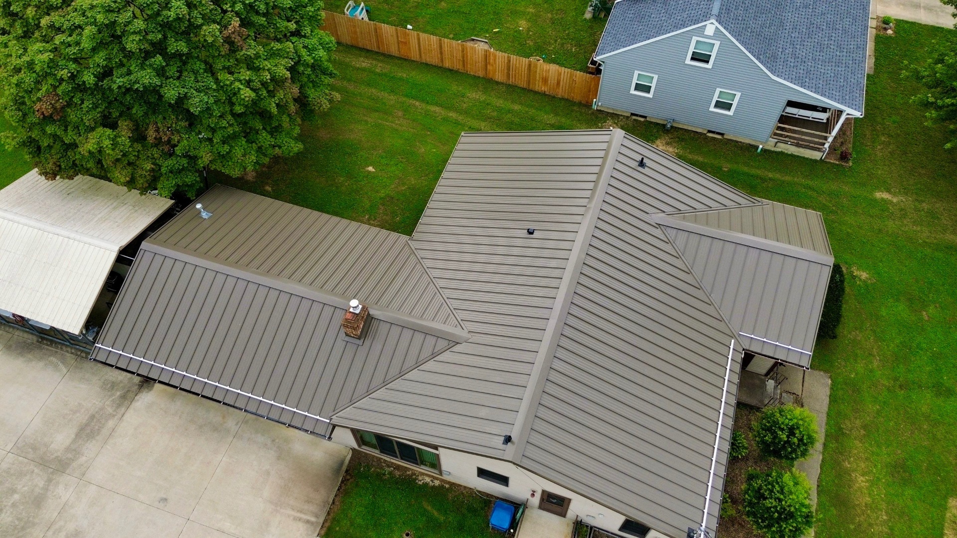 Beautiful Metal Roof Replacement in Grafton, OH - Grafton roofing project