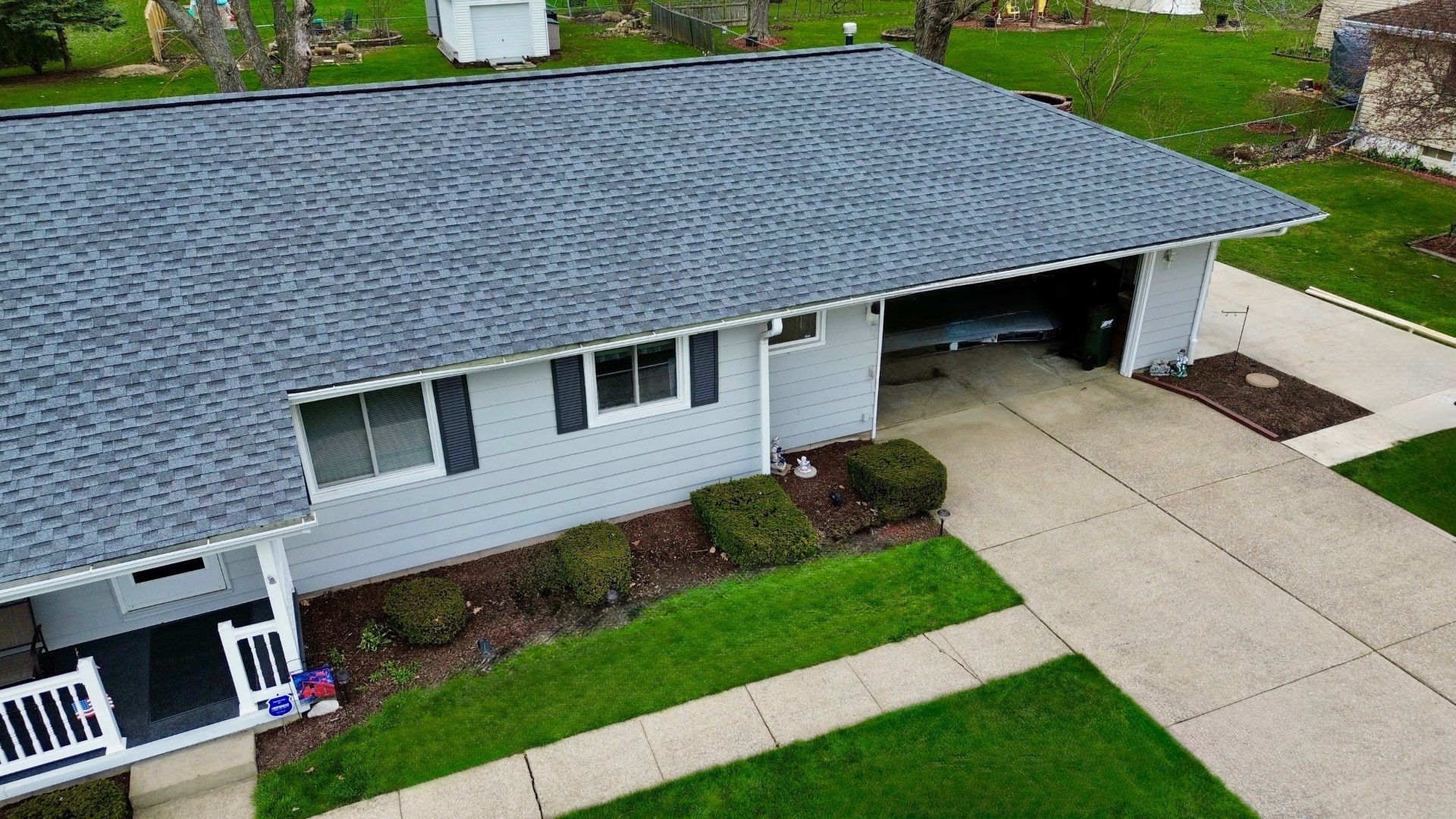 New Roof Installed on Meticulously Maintained Ranch in Lagrange - Lagrange roofing project